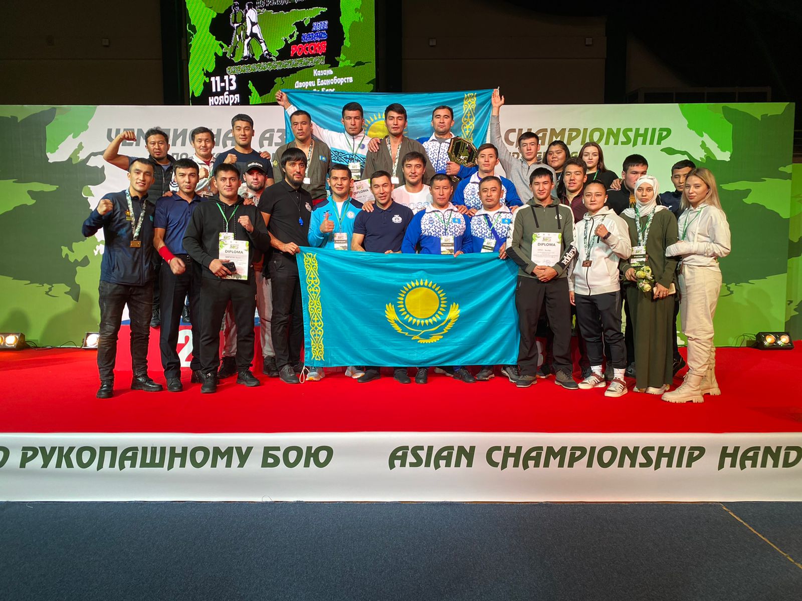 Казахстанские рукопашники вошли в тройку сильнейших в Азии