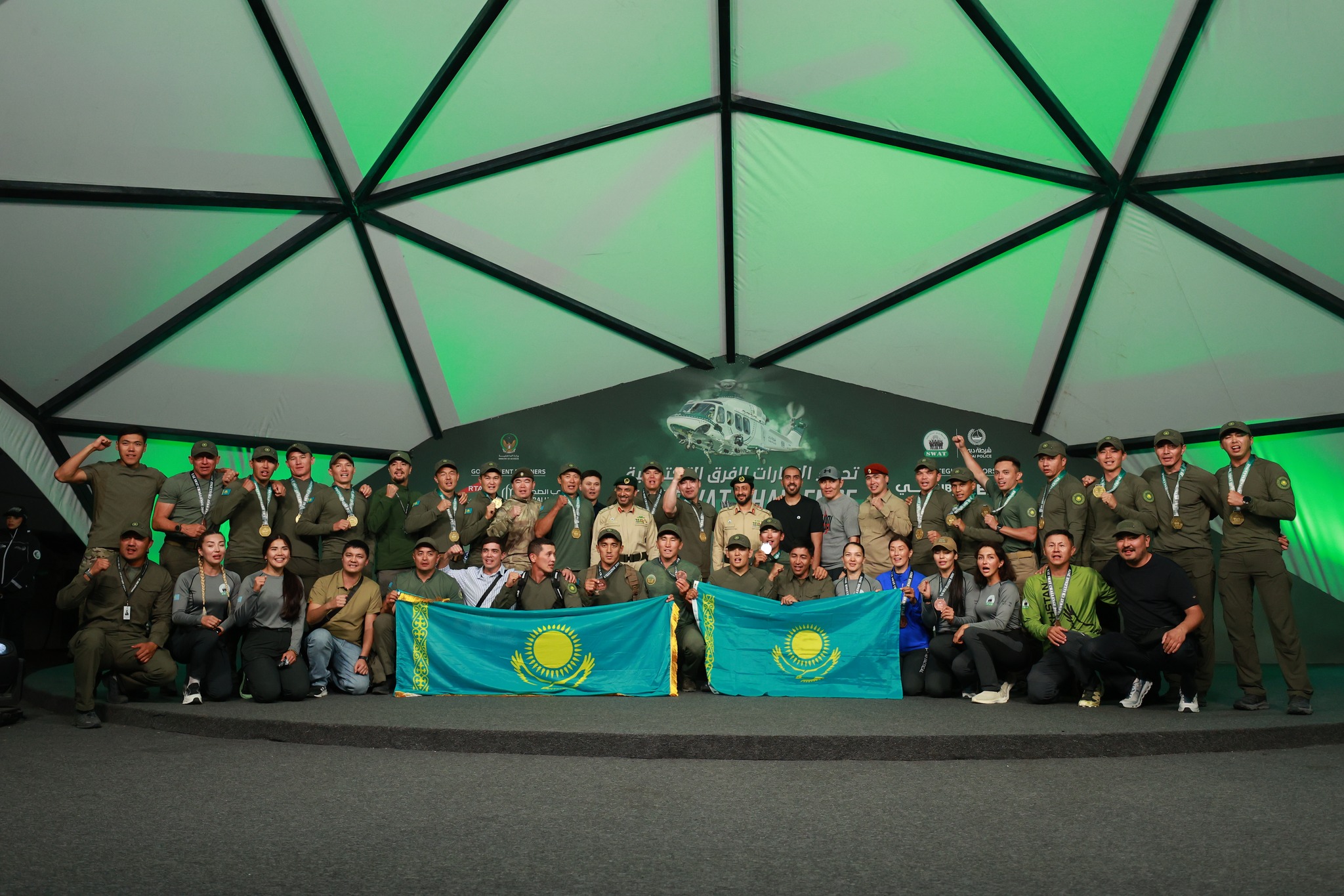 Казахстан удерживает лидерство на UAE SWAT Challenge 2026